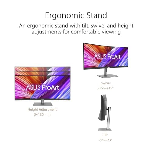 Asus ProArt Display PA34VCNV 34.1" 3440x1440 60Hz IPS Curved Monitor image