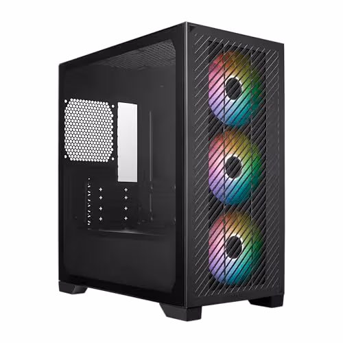Cooler Master Elite 301 Micro ATX Mid Tower Black Tempered Glass image
