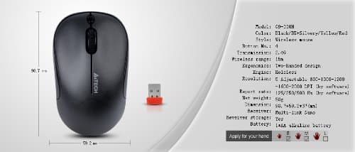 A4Tech G9-330H-2 Wireless Optical Mouse image