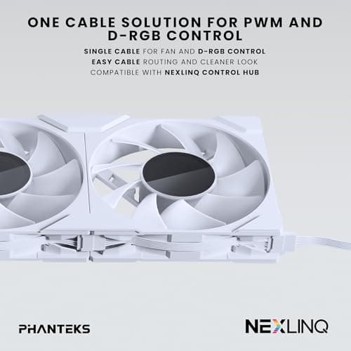 Phanteks M25G2-120 120mm White PWM D-RGB 3-Pack image