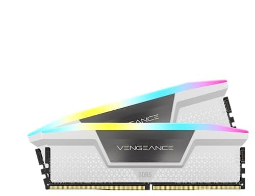 Corsair Vengeance RGB White / Silver DDR5-6400 CL32 32GB (2x16GB) image