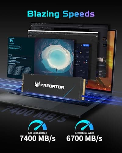 Acer Predator GM7000 4TB M.2 SSD PCIe 4.0 NVMe image