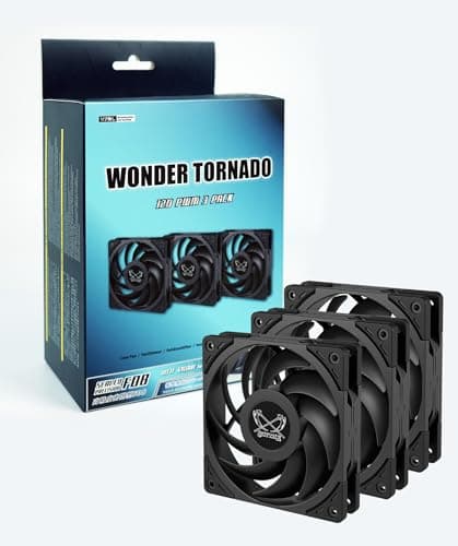 Scythe Wonder Tornado 120mm Black PWM 3-Pack main image