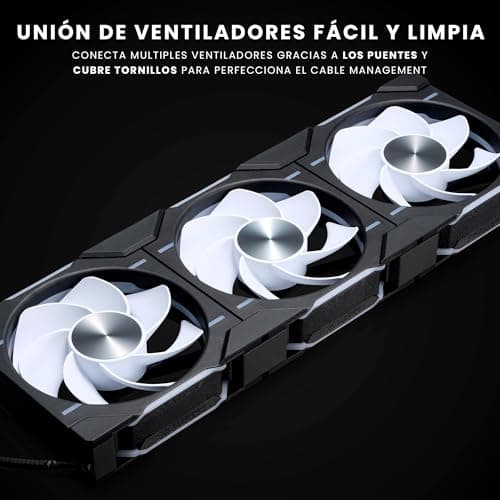 Phanteks D30-120 120mm Black Reversed 61.5 CFM PWM Addressable RGB 3-Pack image