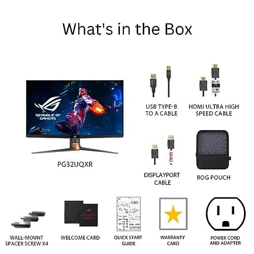 Asus ROG Swift PG32UQXR 32" 4K 160Hz IPS Monitor image