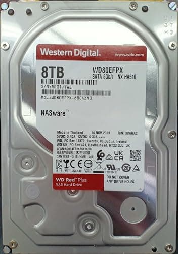 Western Digital Red Plus 8TB HDD 3.5" 5640RPM SATA image