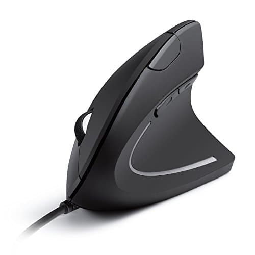 Bluetooth Ergonomic Mouse, Jelly Comb Advanced Vertical Wireless Bluetooth Mouse 2.4GHz Optical Vertical Mice, Easy Switch Between 2 Devices with Bluetooth and USB Connection MV045-Black main image