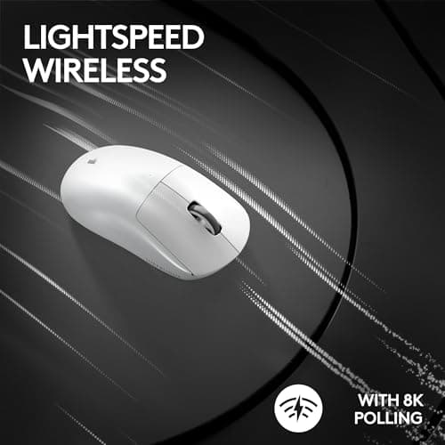 Logitech PRO X Superlight 2 Wireless/Wired Optical White Gaming Mouse image