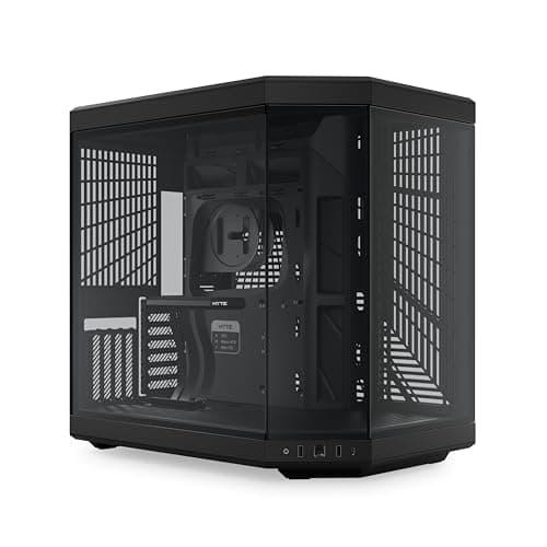 HYTE Y70 ATX Mid Tower Pitch Black with Tempered Glass Side Panel and USB 3.2 Gen 2 Type-C, USB 3.2 Gen 1 Type-A main image