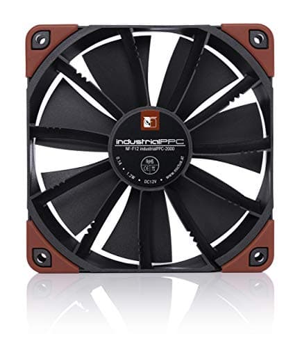 Noctua F12 industrialPPC-2000 120mm Brown / Black IP67 PWM 71.69 CFM 1-Pack image