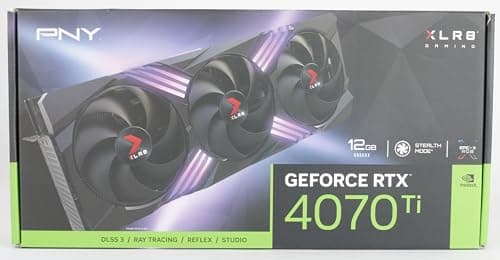 PNY XLR8 Gaming VERTO EPIC-X RGB GeForce RTX 4070 Ti 12GB GDDR6X Black image