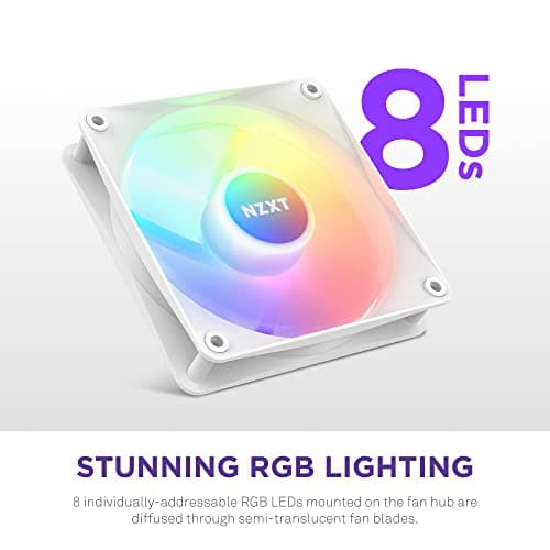 NZXT F120 RGB Core 120mm RGB PWM 78.86 CFM White image