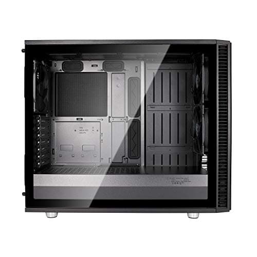 Fractal Design Define S2 Vision Blackout ATX Silent Modular Dark Tint Tempered Glass Window Mid Tower Computer Case image