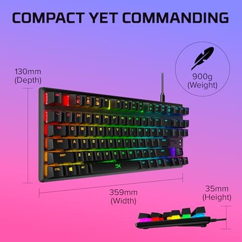 HP HyperX Alloy Origins Core RGB Wired Gaming Keyboard image