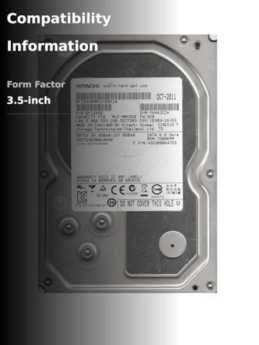 Hitachi HDS723030ALA640 3TB HDD 7200RPM 3.5" SATA 6.0 Gb/s image