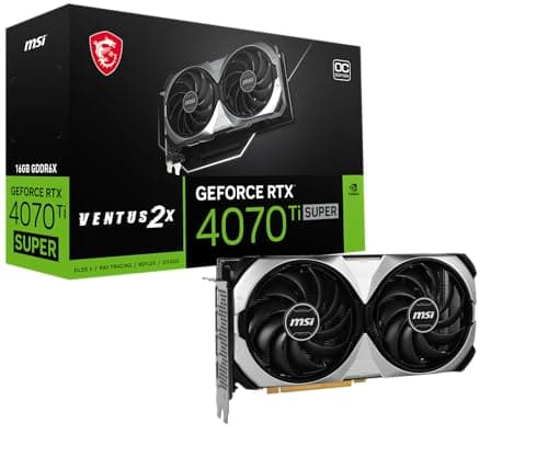 MSI GeForce RTX 4070 Ti SUPER VENTUS 2X 16GB GDDR6X Silver / Black main image