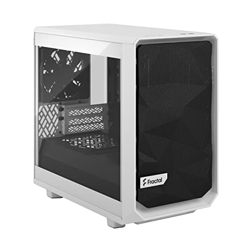 Fractal Design Meshify 2 Nano Mini-ITX Tower White with Tempered Glass Side Panel and USB 3.2 Gen 2 Type-C USB 3.2 Gen 1 Type-A image