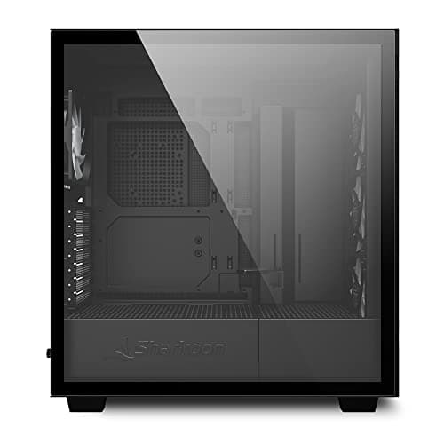 SHARKOON Rebel C50 RGB ATX Mid Tower Black Tempered Glass Side Panel image