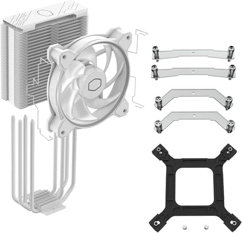 Cooler Master Hyper 212 Halo SF6 Ryu Air 51.88 CFM 154mm White / Orange image