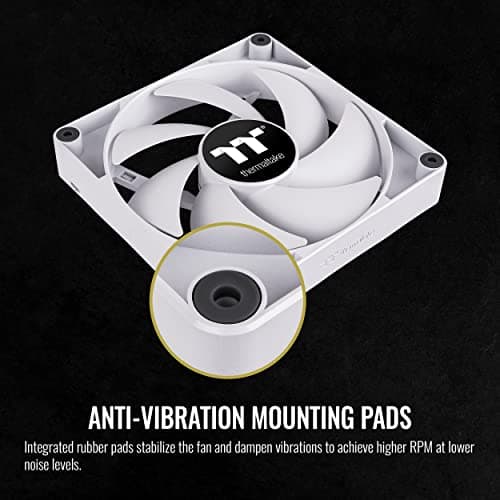 Thermaltake CT120 120mm White PWM 57.05 CFM 2-Pack image