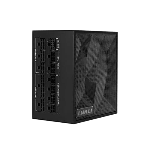 Lian Li SX Platinum 850W SXP Compact ATX Form Factor Power Supply w/ 12V-2x6 Cable - ATX 3.1 & PCIE 5.1 Compliant - 140mm Fan - Full Modular - 10 Year Warranty - Black (SX0850P.B main image