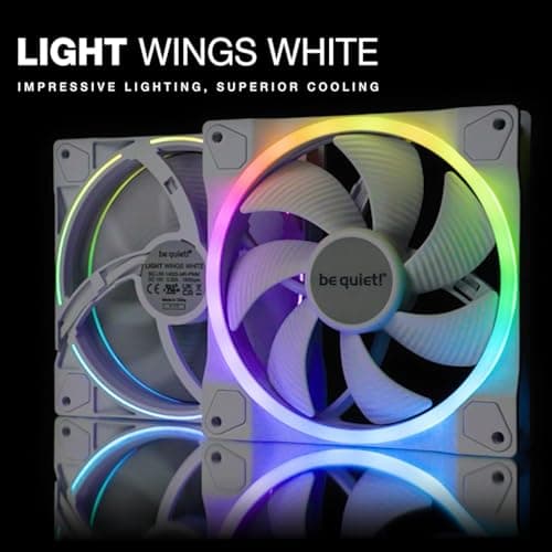 be quiet! Light Wings 140mm White PWM RGB 3-Pack image