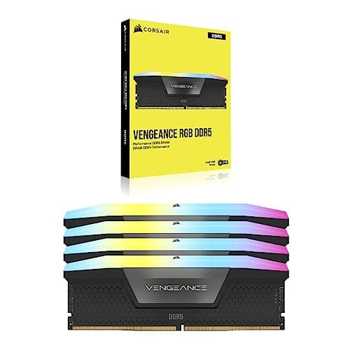 Corsair Vengeance RGB 192GB (4x48GB) DDR5 5200 CL38 Black image