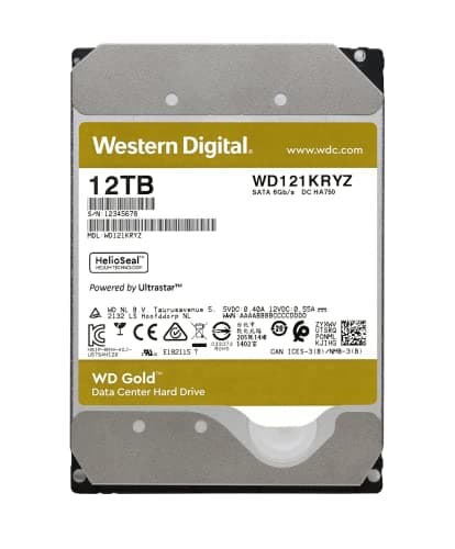 Western Digital Gold 8TB 3.5" HDD 7200RPM SATA 6.0 Gb/s Internal image