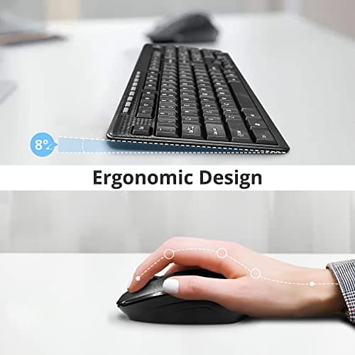 SIIG JK-WR0T12-S1 Wireless Standard Keyboard With Optical Mouse image