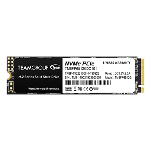 TEAMGROUP MP33 512GB SSD M.2-2280 PCIe 3.0 x4 NVMe image
