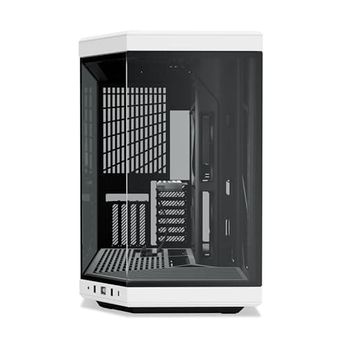 HYTE Y70 ATX Mid Tower White Panda / Black Tempered Glass Side Panel, USB 3.2 Gen 2 Type-C, USB 3.2 Gen 1 Type-A image