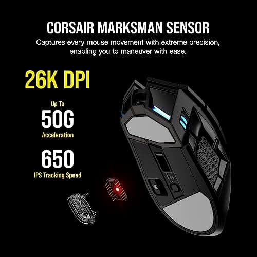 Corsair DARKSTAR Bluetooth/Wireless Optical Mouse image