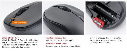 A4Tech G9-330H-2 Wireless Optical Mouse image