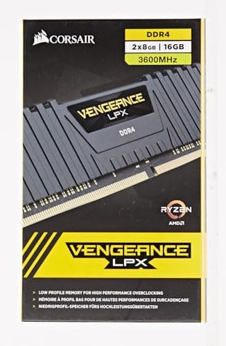 Corsair Vengeance LPX Black / Yellow DDR4-3600 CL18 16GB (2x8GB) image