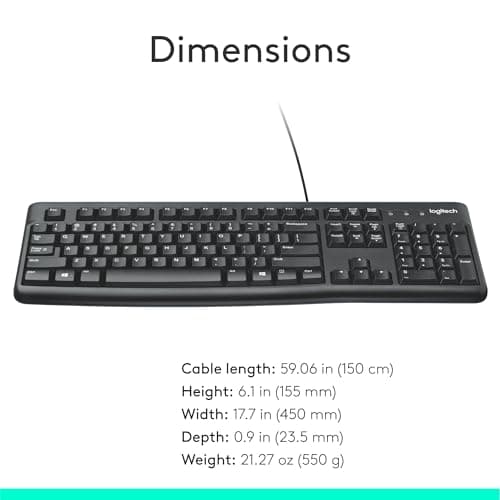 Logitech K120 Wired Standard Keyboard image