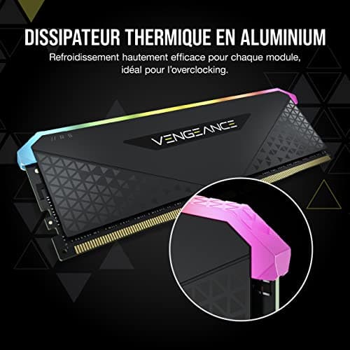 Corsair Vengeance RGB RS Black Gray DDR4-3600 CL18 16GB (2x8GB) image
