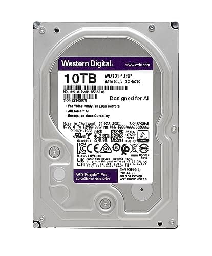 Western Digital Purple Pro 10 TB 3.5" HDD 7200RPM SATA 6.0 Gb/s image