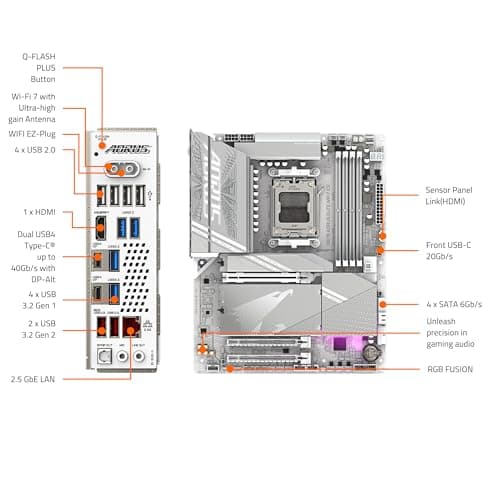 Gigabyte X870 AORUS ELITE WIFI7 ICE AM5 DDR5 ATX image