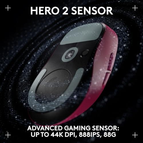 Logitech PRO X SUPERLIGHT 2 DEX Wired/Wireless Optical Gaming Mouse image