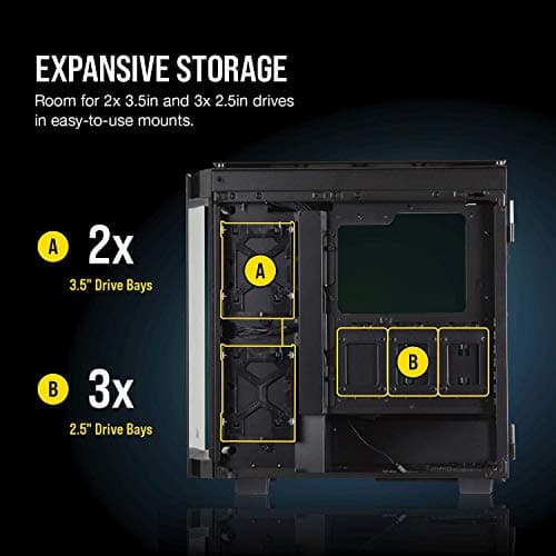 Corsair Obsidian 500D RGB SE Tempered Glass ATX Mid-Tower Computer Case - Black image