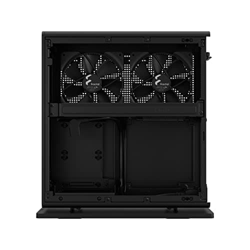Fractal Design Ridge PCIe 4.0 Mini-ITX Tower Black with Mesh Side Panel and USB 3.2 Gen 2 Type-C / USB 3.2 Gen 1 Type-A image