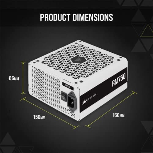 Corsair RM750 White / Black 750W Fully Modular 80+ Gold Certified image