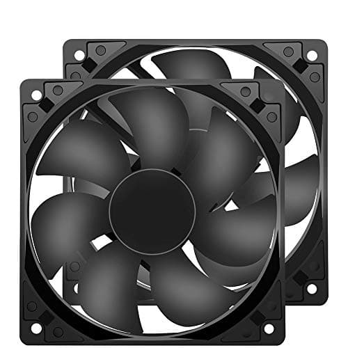 Strong Quiet 12025 Fan 120x120x25mm 12cm 120mm Computer Case Fan DC 12V Cooling Fan for Computer case 2Pin 2 Wire 1600RPM 2-Pack image