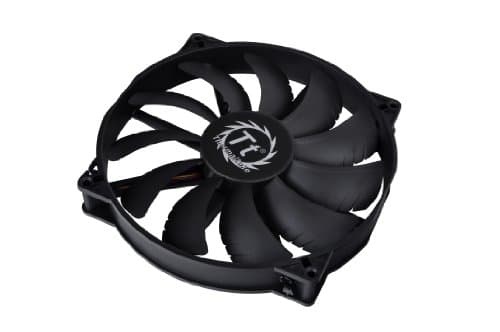 Thermaltake 200mm Pure 20 Series Black 200x30mm Thick Quiet High Airflow Case Fan with Anti-Vibration Mounting System Cooling CL-F015-PL20BL-A image