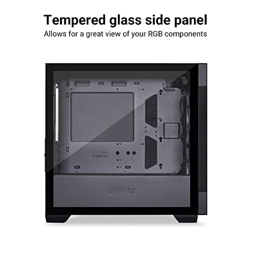 Lian Li LANCOOL 205M MESH Micro ATX Mini Tower Black Tempered Glass Side Panel image