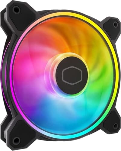 Cooler Master MasterFan MF120 Halo² 120mm Black Addressable RGB PWM 1-Pack image