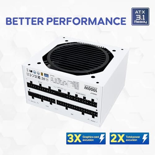 Vetroo GV1000 ATX 1000W Fully Modular 80+ Gold Certified image