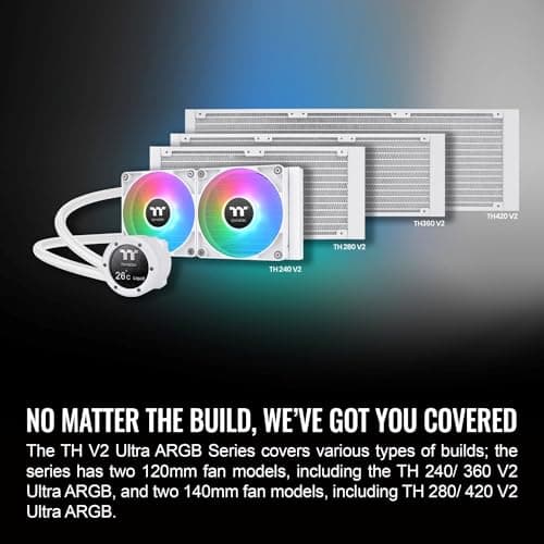 Thermaltake TH240 V2 Ultra ARGB Sync 57.05 CFM Water 240mm White image