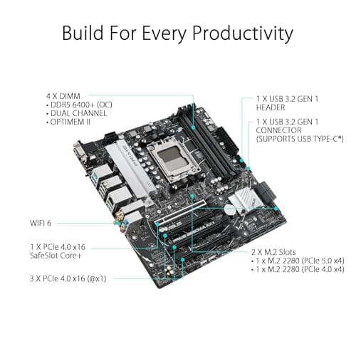 ASUS PRIME B650M-A AX II AM5 DDR5 Micro ATX image