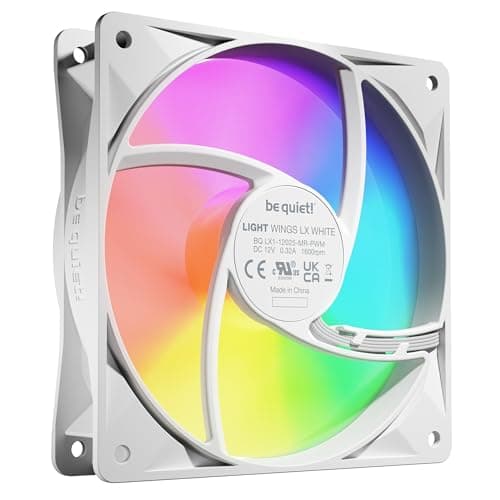 be quiet! Light Wings LX 140mm White Addressable RGB PWM 56 CFM 3-Pack image